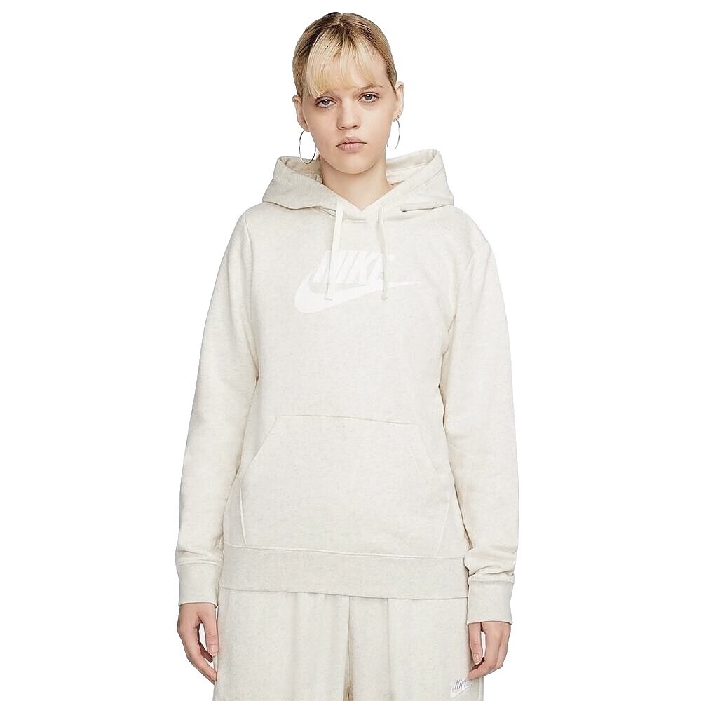 NWT Nike Women's Soft Pullover Beige Oxford Hooded Sweatshirt Size 3x